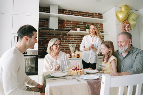 Family at table